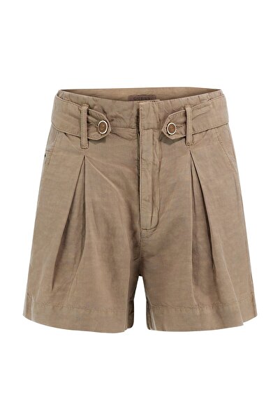 Guess Γυναικείο σορτς από λινό μείγμα χαλαρή εφαρμογή Shaye