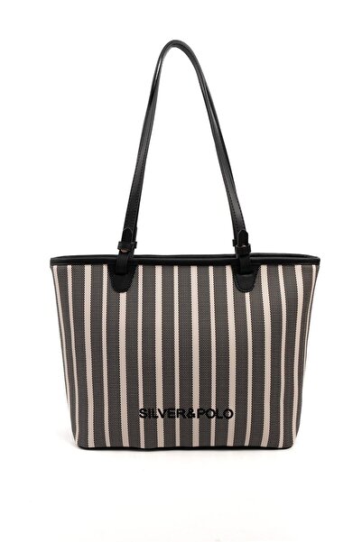 Silver Polo Silver & Polo Black Sp1204 Women's Shoulder Bag