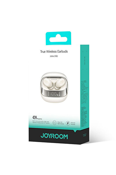 Joyroom Casti Wireless (JR-DB2), Casti Wireless, Ear Buds, BT 5.3, StandBy, 500mAh, LED Power, White