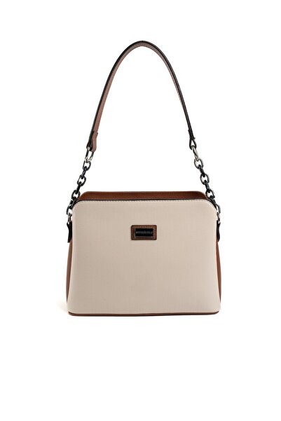 Silver Polo حقيبة كتف نسائية بيج - تان SP937