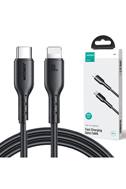 Joyroom Cablu Date si Incarcare (A26-CL3), USB-C la Lightning, PD30W, QC3.0, 1m, Black