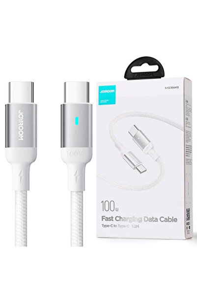 Joyroom Data and Charging Cable (S-A10), USB-C, PD100W, QC3.0, Fast, 1.2m, WHITE