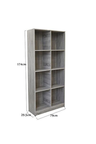 Handmade Wooden Bookshelf - Malaysian Made - 79 x 29.5 x 174 cm