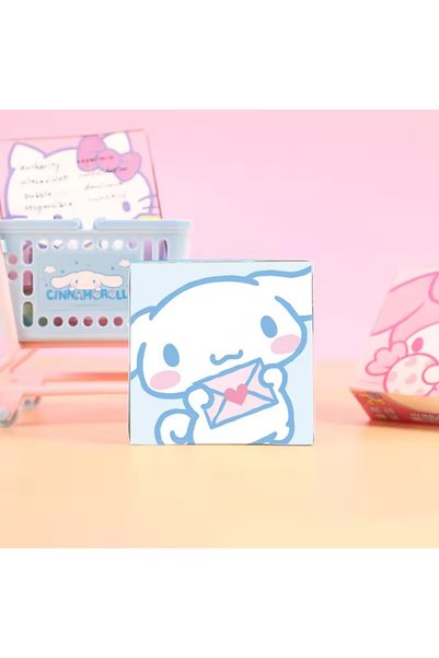 synshop Cinnamoroll Sevimli Tavşan Küp Blok Kare Not Defter Memo Pad Ödev 250 Yaprak 8*8 cm