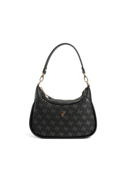 Silver Polo Siyah - Platin SP1180 Kadın Omuz Çantası