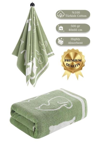Karna Home Cotton Havlu Kedi Desen Karna 500 Gr. 40x60 Cm
