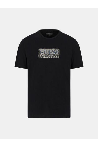 Guess Ss Cn Box Erkek Slim Fit T-Shirt