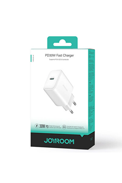 Joyroom Incarcator (JR-TCF24) Fast Charge, PD30W, 1xUSB-C, White