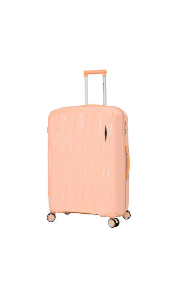 Madisson Cărucior mare SW51103, 100% polipropilenă, 77x50x29 cm, încuietoare, 4 roți 360°, coral