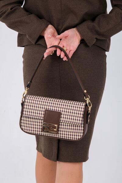 Silver Polo Silver & Polo Brown Yellow - Brown Sp1179 Women's Shoulder Bag