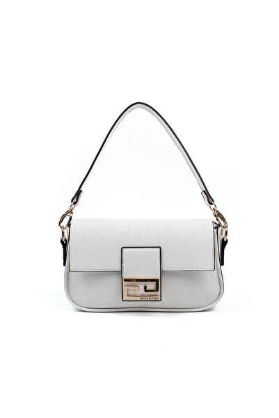 Silver Polo Alb SP1179 Femei geantă de umăr