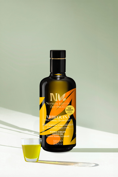 Nermin Hanım Zeytinliği Arbequina - Filtresiz Erken Hasat Soğuk Sızma Zeytiny...