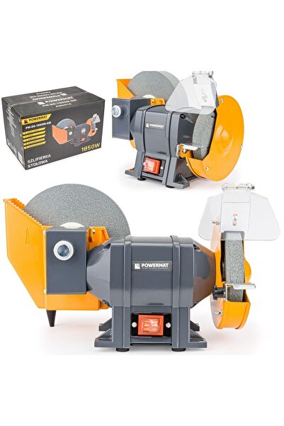 Powermat Polizor de banc cu 2 pietre, 150-200 mm, prelucrare uscata umeda,