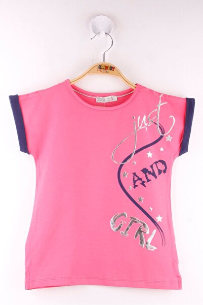 Toontoy Κοριτσίστικο μπλουζάκι με κοντό μανίκι με τύπωμα Crew Neck