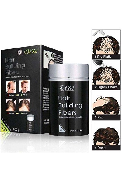 Dexe Hair Building Fibers Black 22grams