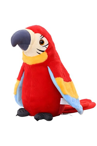 Retoo Talking Parrot Interactive Toy — Repeats Sounds, Moves Wings & Body, Dances (Red)