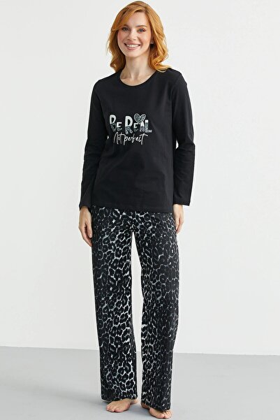 Sementa Soft Textured Leopard Combination Comfortable Set 76486