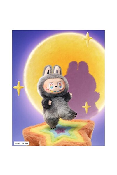 OEM LaBubu Figurine Secret Edition (black multicolor) 12cm + Soft Red Squishy Cat Paw (Bundle)