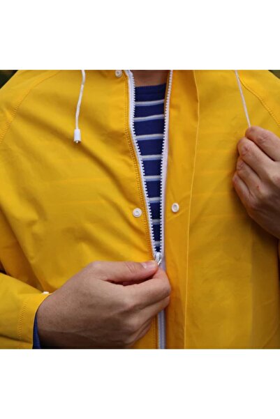 BSP Guard Unisex raincoat FITINT Rainy with hood Yellow