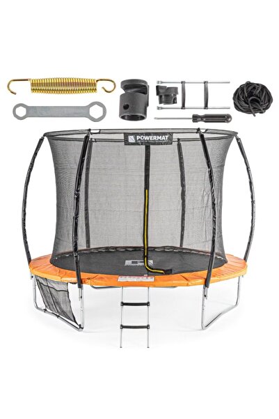 Powermat Trambulina de gradina 305 cm, cu plasa de protectie si scara,