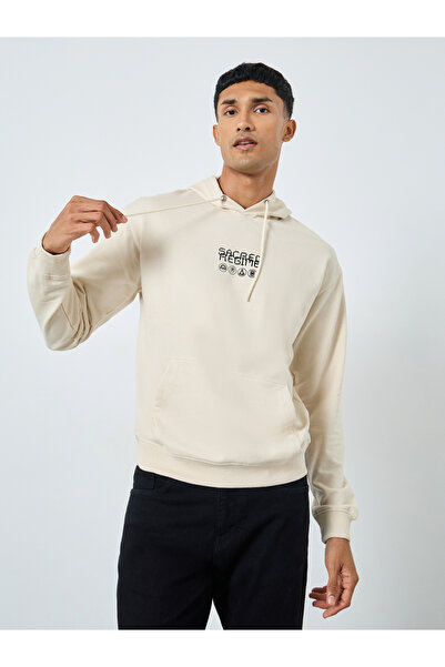 Styli Eco-Earth Relaxed Fit Back Printed Hoodie