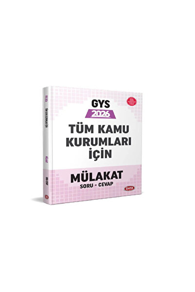 Data Yayınları Data 2026-2027 GYS Tüm Kamu Kurumları için Mülakat Soru Cevap ...