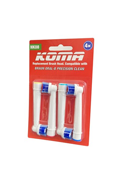 KOMA NK08 - Set 16 capete compatibile Braun Oral-B Precision Clean + pastă de...