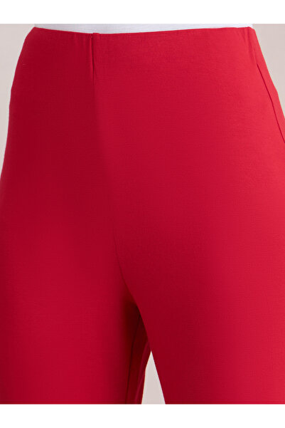 Femmella By Styli Red Knit Flared Pants