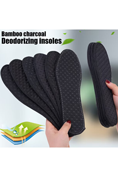 CRM Set of 2 Bamboo insoles CRM, anti-moisture, anti-odor, size 40/42, black, 26 cm