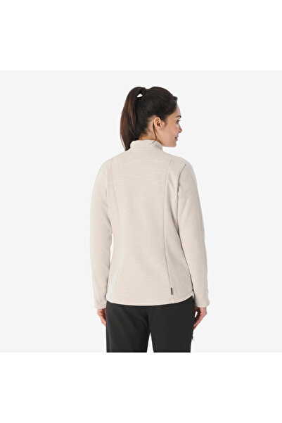 Decathlon Quechua Women's Outdoor Fleece Jacket - Beige - Mh500