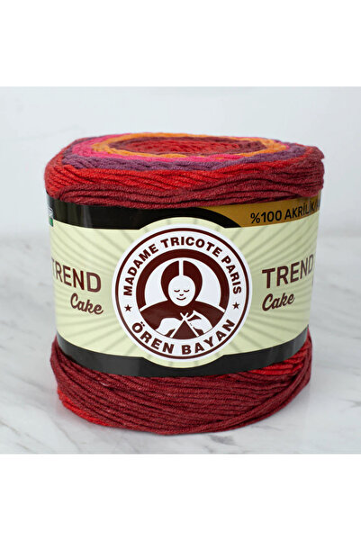 Ören Bayan Trend Cake Batik 200 Gr Ebruli El Örgü İpi - 625