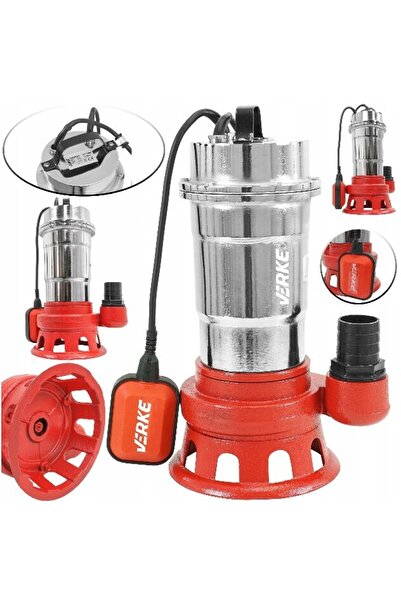 VERKE Pompa submersibila cu plutitor pentru apa murdara 2", 0.75kw debit 15 m3/h,