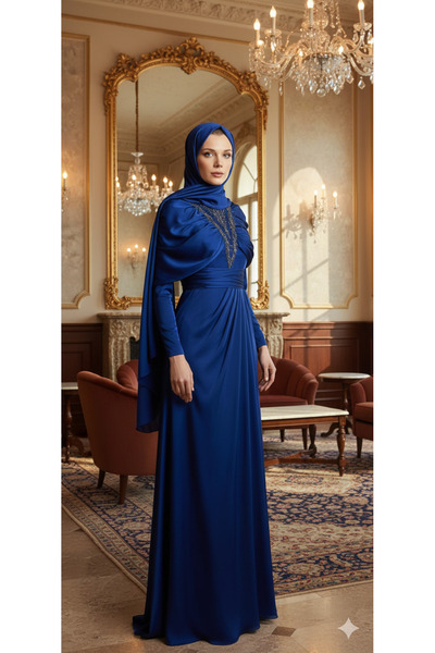 Kenzel SATIN EVENING DRESS