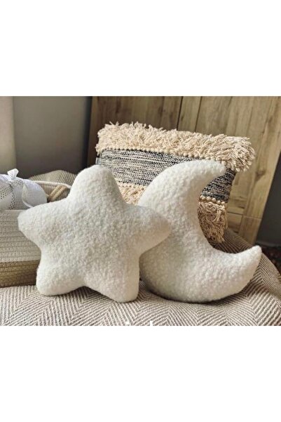 oiphome Set de 2 stele lunare de pluș de dimensiune medie