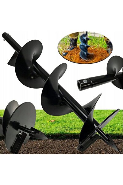 VERKE Висококачествен земен свредел 20 см x 80 см, за електрическа бормашина,...