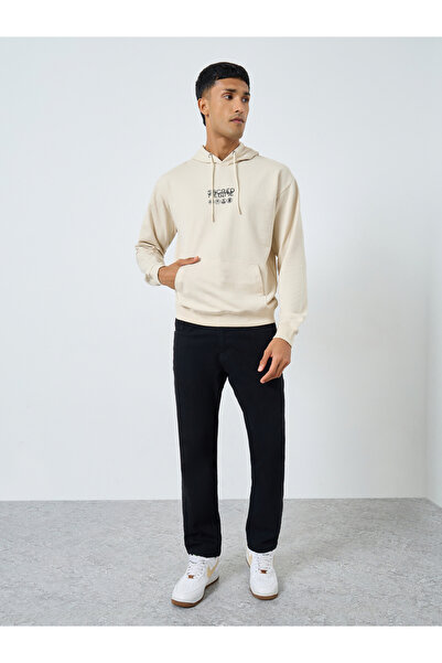 Styli Eco-Earth Relaxed Fit Back Printed Hoodie