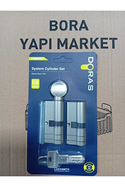 GenelTedarik BAREL SET BİLYALI TUZAKLI 68MM PRİNÇ MALZEME KİLİT TAKIMI