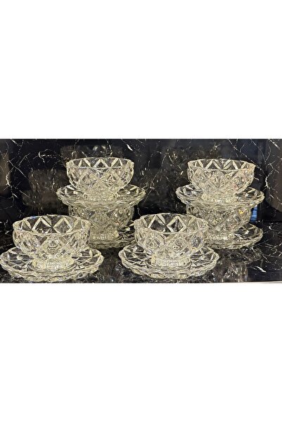 pırıltı home 12 Piece Crystal Chandelier Set for 6 People