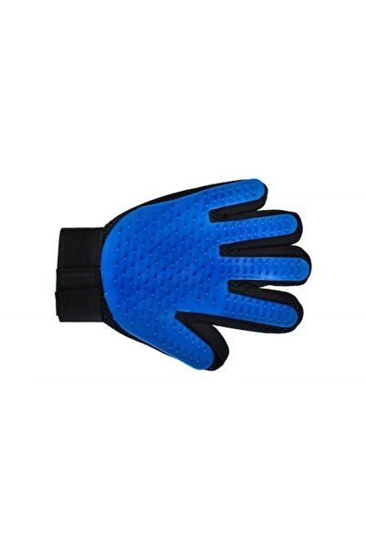 LRTM BT Pet grooming glove with brush, Rubber/Textile, 22.5 x 17.5 cm, Blue