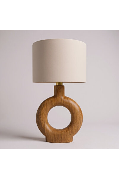 Cristalin Aydınlatma Lampes Naturel Wooden Lampshade