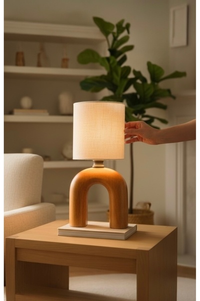 Cristalin Aydınlatma Minimalist Natural Wood Lampshade