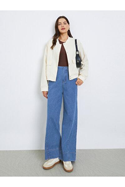 Styli Regular Fit Regular Length Plain Bomber Jacket