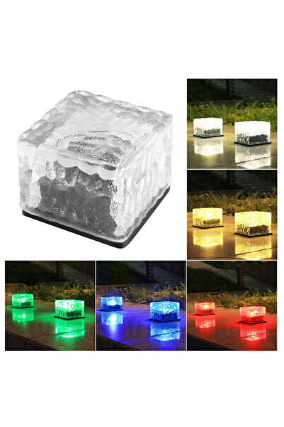 LEDIGANT Lampa solara decorativa LED tip cub gheata pentru gradina