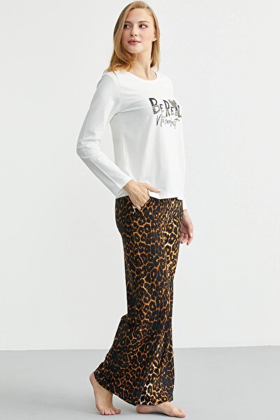 Sementa Soft Textured Leopard Combination Comfortable Set 76486