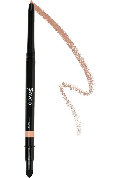 SAVOO قلم تحديد العيون - كحل مقاوم للماء وطويل الأمد مع إسفنجة مزج (بلوتو)