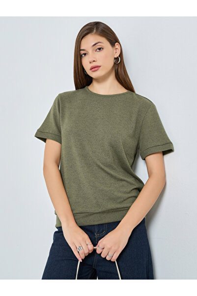 Styli Relaxed Fit Textured Knit T-Shirt