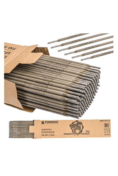 Powermat Pachet electrozi pentru sudura rutilici, 5 Kg, 3.25 mm x 350 mm,