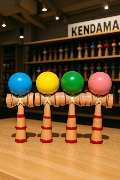 Inovius Kendama din lemn, 20cm, Diverse Culori - DKEND3033