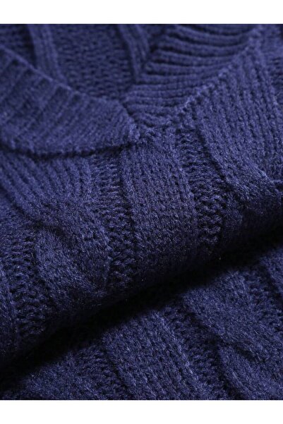 ATE ÖZGÜNEŞ TRİKO TEKSTİL Triko Hair Braided Men's Sweater New Season