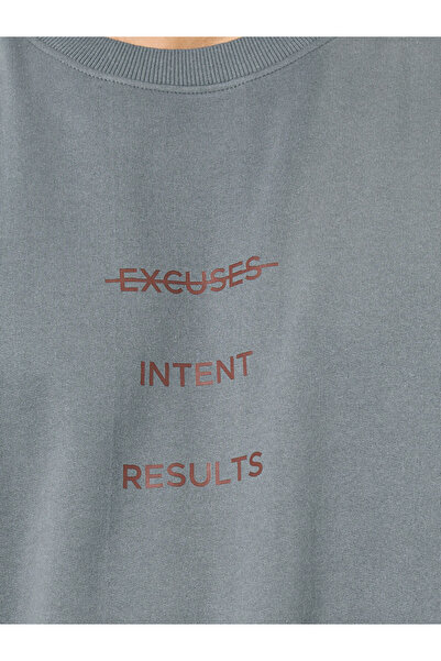 Styli Eco Earth Relaxed Fit Printed Fleece Sweatshirt